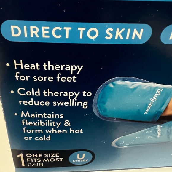 🍋Reusable Hot & Cold Gel Slippers Unisex 1 Size Fits Most - Picture 3 of 3